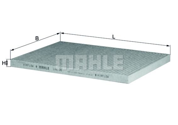 MAHLE Filter,salongiõhk LAK 36