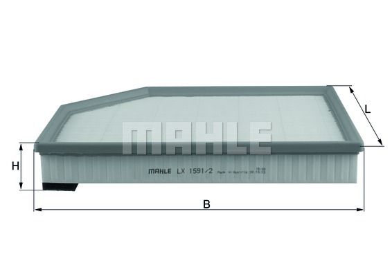 MAHLE Õhufilter LX 1591/2