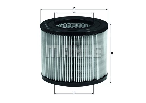 MAHLE Õhufilter LX 162