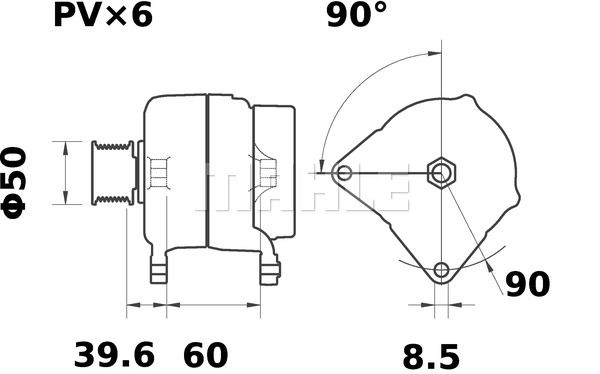 MAHLE Генератор MG 26