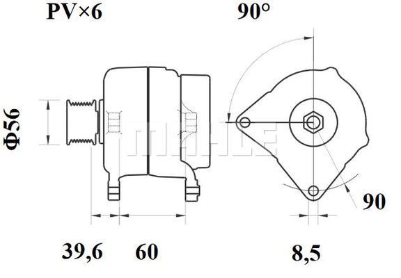 MAHLE Генератор MG 331