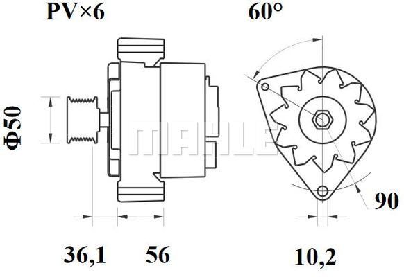 MAHLE Generaator MG 430