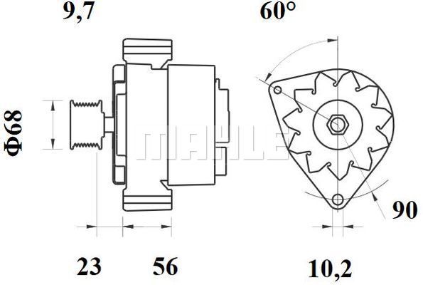 MAHLE Генератор MG 431