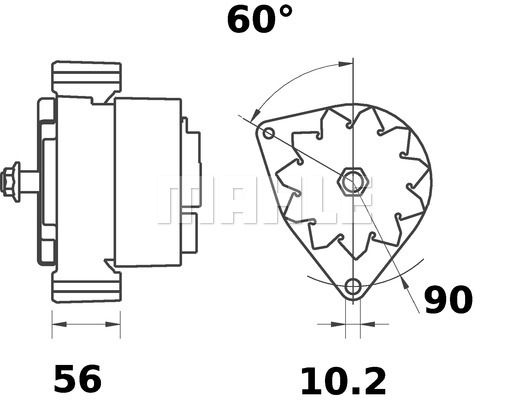 MAHLE Generaator MG 433