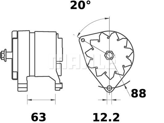 MAHLE Generaator MG 446