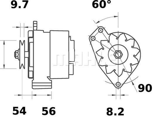 MAHLE Генератор MG 457