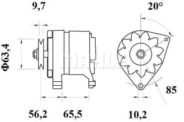 MAHLE Generaator MG 514