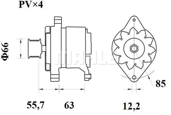 MAHLE Generaator MG 595