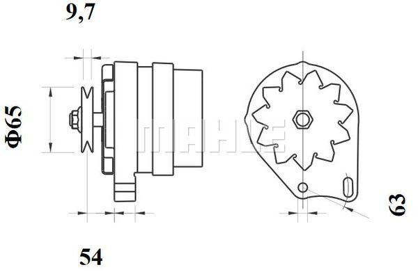 MAHLE Generaator MG 608