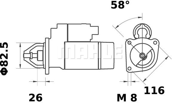 MAHLE Стартер MS 11