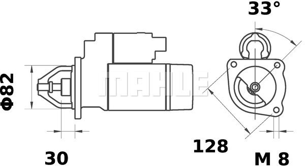 MAHLE Стартер MS 114