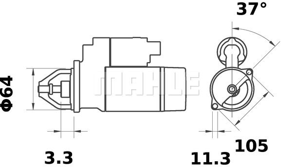 MAHLE Стартер MS 131