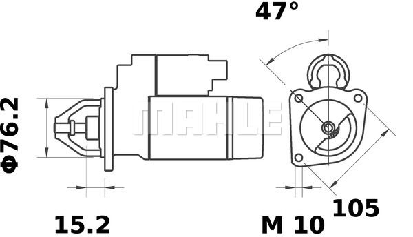 MAHLE Стартер MS 179