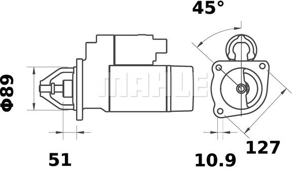 MAHLE Стартер MS 18