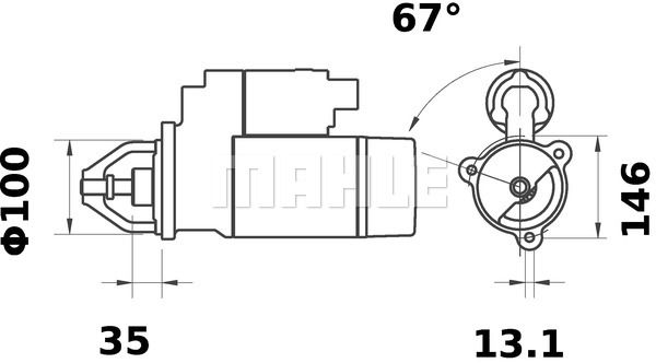 MAHLE Стартер MS 360