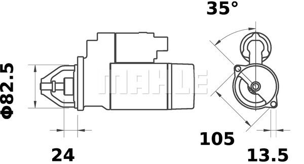 MAHLE Стартер MS 393