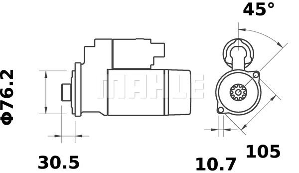 MAHLE Стартер MS 413