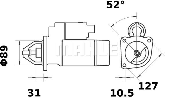 MAHLE Стартер MS 446