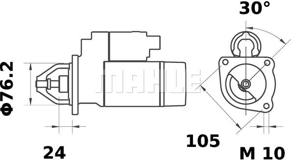 MAHLE Starter MS 55