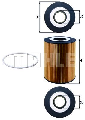 MAHLE Õlifilter OX 359D