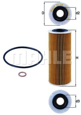 MAHLE Õlifilter OX 368D1