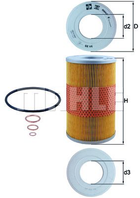 MAHLE Õlifilter OX 44D