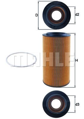 MAHLE Õlifilter OX 561D