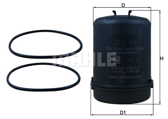 MAHLE Õlifilter OZ 10D