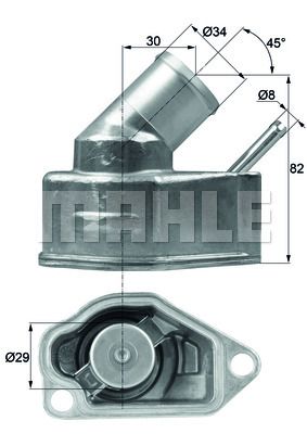 MAHLE Термостат, охлаждающая жидкость TI 10 92