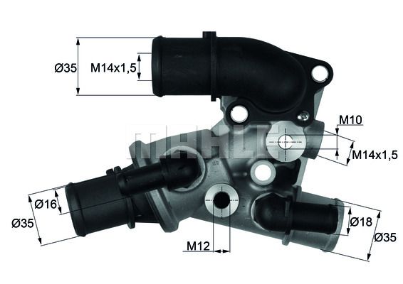 MAHLE Termostaat,Jahutusvedelik TI 111 80D