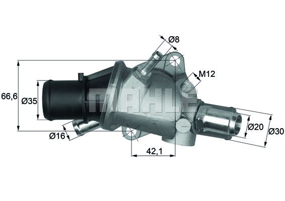 MAHLE Термостат, охлаждающая жидкость TI 89 83