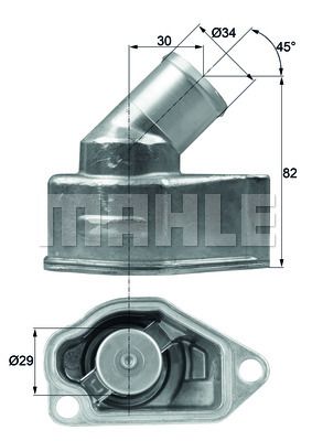 MAHLE Термостат, охлаждающая жидкость TI 9 92