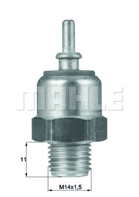 MAHLE Термовыключатель, вентилятор радиатора TSW 44D