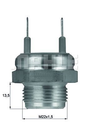 MAHLE Термовыключатель, вентилятор радиатора TSW 6