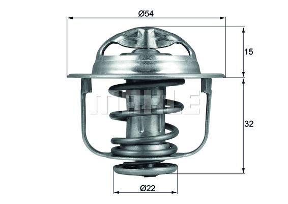 MAHLE Termostaat,Jahutusvedelik TX 120 89D