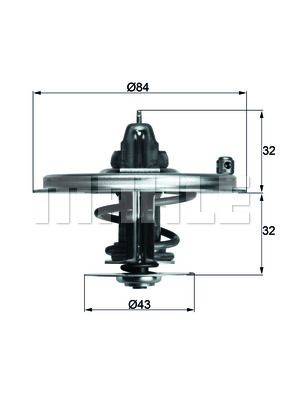 MAHLE Termostaat,Jahutusvedelik TX 36 80D