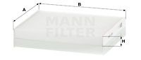 MANN-FILTER Фильтр, воздух во внутренном пространстве CU 17 001
