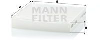 MANN-FILTER Filter,salongiõhk CU 1835