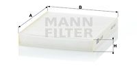 MANN-FILTER Фильтр, воздух во внутренном пространстве CU 19 001