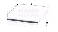 MANN-FILTER Filter,salongiõhk CU 22 003