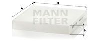MANN-FILTER Фильтр, воздух во внутренном пространстве CU 2253