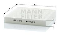 MANN-FILTER Filter,salongiõhk CU 2345
