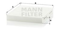 MANN-FILTER Filter,salongiõhk CU 2351