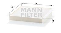MANN-FILTER Фильтр, воздух во внутренном пространстве CU 2356