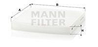 MANN-FILTER Фильтр, воздух во внутренном пространстве CU 2358