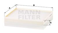 MANN-FILTER Фильтр, воздух во внутренном пространстве CU 24 017