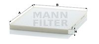 MANN-FILTER Фильтр, воздух во внутренном пространстве CU 2434