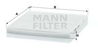 MANN-FILTER Фильтр, воздух во внутренном пространстве CU 2435