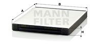 MANN-FILTER Filter,salongiõhk CU 2441