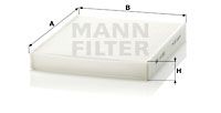 MANN-FILTER Фильтр, воздух во внутренном пространстве CU 2533-2